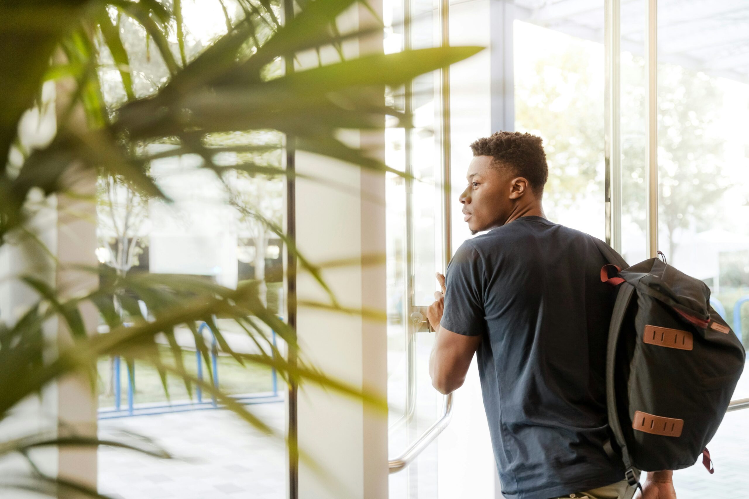 student at school