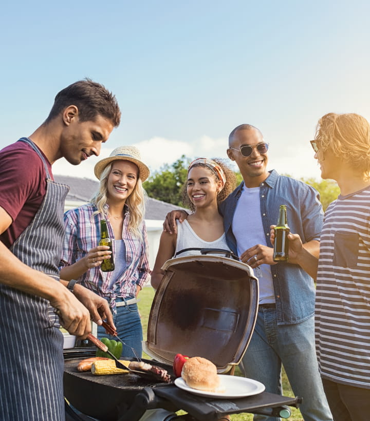 friends grilling out
